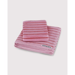 Bongusta håndklæde - Baby Pink/red -  50x80cm.